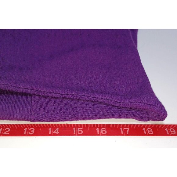 Eileen Fisher Merino Wool Open Front Cardigan Purple Womens Petite M Capsule - Picture 5 of 7